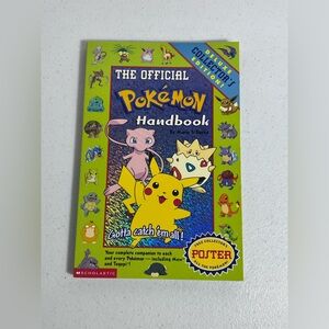 1999 The Official Pokemon Handbook Deluxe Collector’s Edition + Original Poster